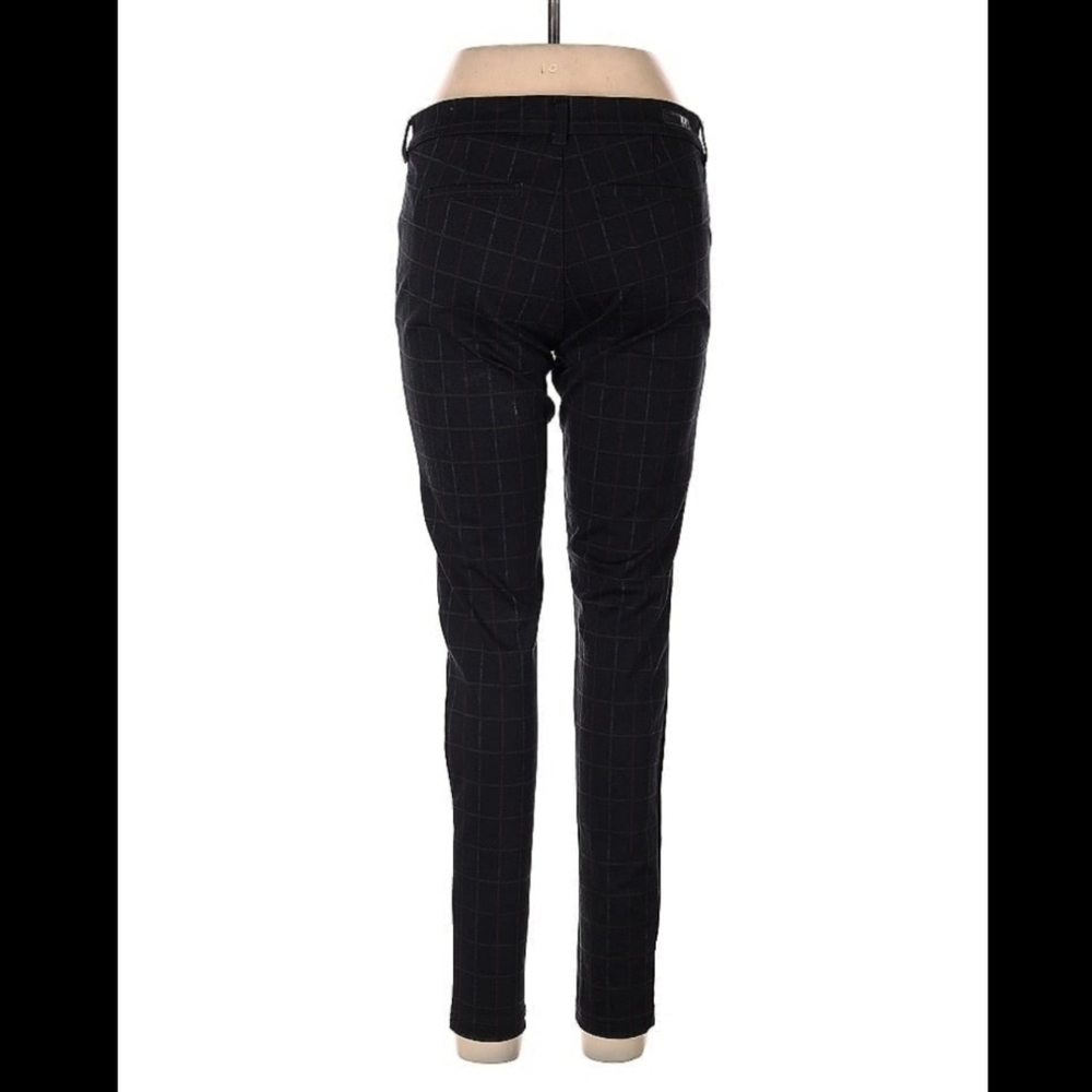 Kut From The Kloth Black Plaid Skinny Trousers Size 6 - Picture 2 of 3